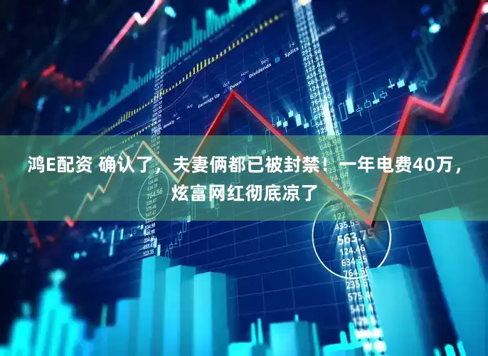 鸿E配资 确认了，夫妻俩都已被封禁！一年电费40万，炫富网红彻底凉了